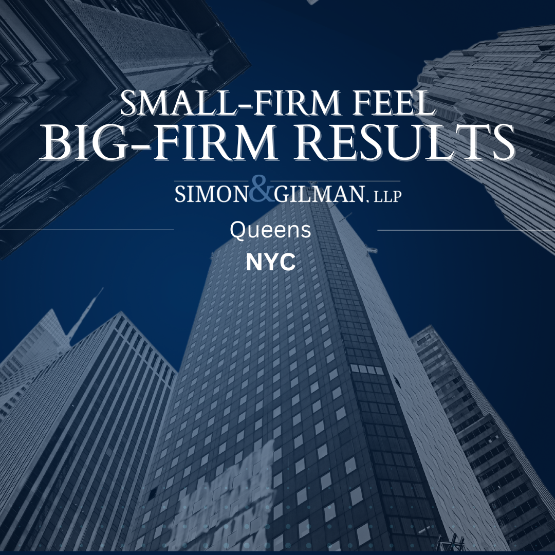 Simon & Gilman Small Firm Feel Big Firm Results Text Graphic
