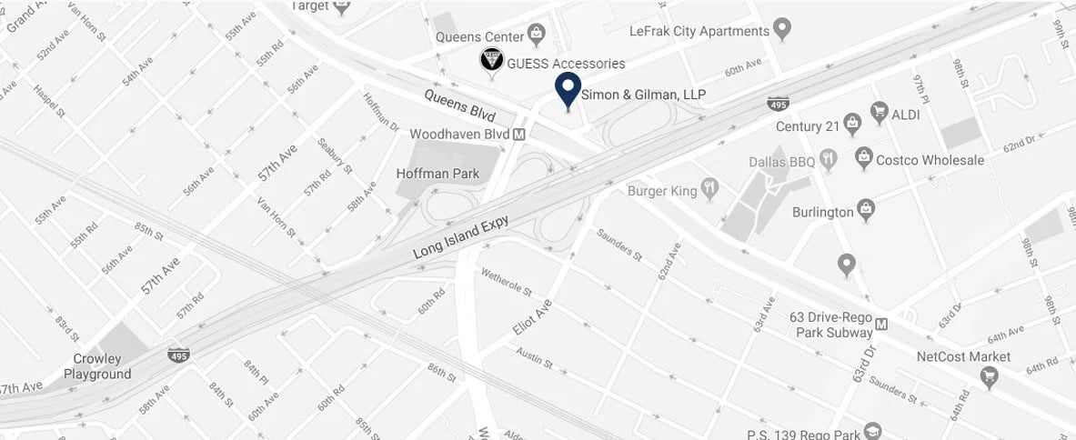Map | Simon & Gilman, LLP in Elmhurst NY